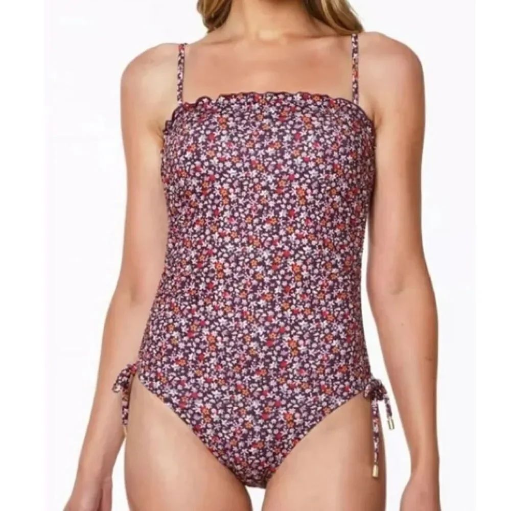 Sanctuary RETROGRADE Micro Garden Side-Tie One-Piece Swimsuit in Size Medium
